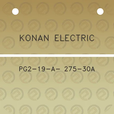 konan-electric-pg2-19-a-275-30a