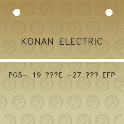 konan-electric-pg5-19-e-27-efp