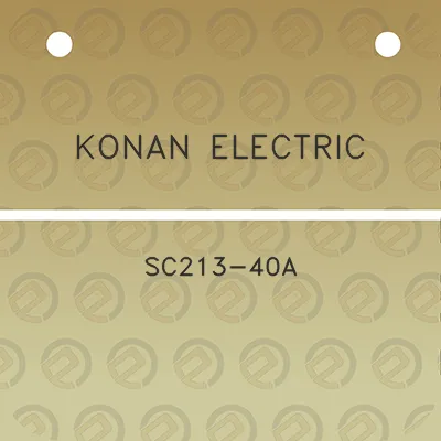 konan-electric-sc213-40a