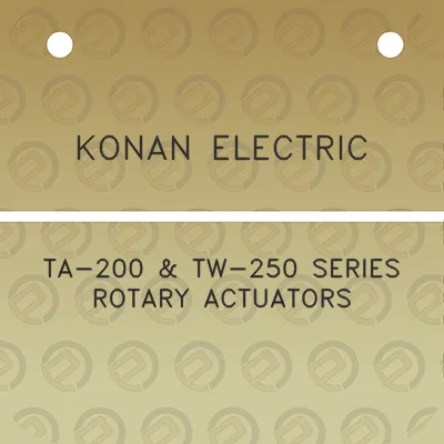 konan-electric-ta-200-tw-250-series-rotary-actuators