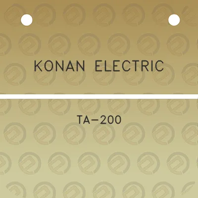 konan-electric-ta-200