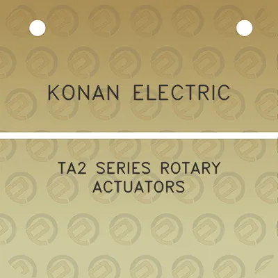 konan-electric-ta2-series-rotary-actuators