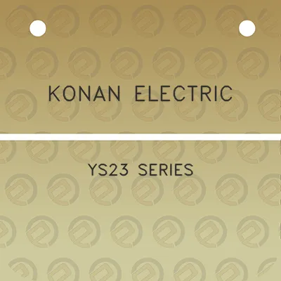 konan-electric-ys23-series