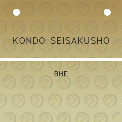 kondo-seisakusho-bhe