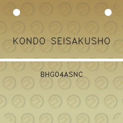 kondo-seisakusho-bhg04asnc