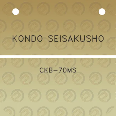 kondo-seisakusho-ckb-70ms