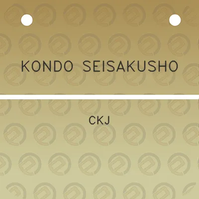 kondo-seisakusho-ckj