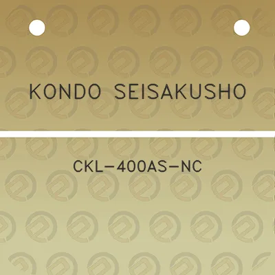 kondo-seisakusho-ckl-400as-nc