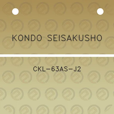 kondo-seisakusho-ckl-63as-j2