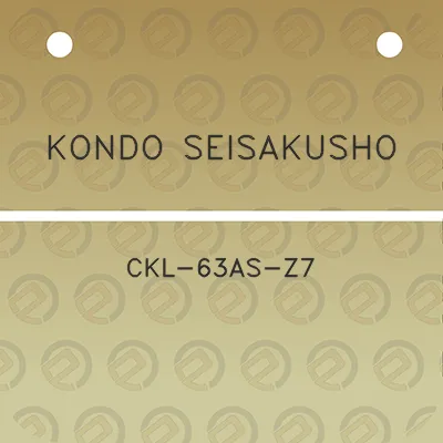 kondo-seisakusho-ckl-63as-z7