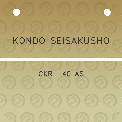 kondo-seisakusho-ckr-40-as