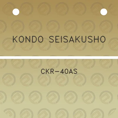 kondo-seisakusho-ckr-40as