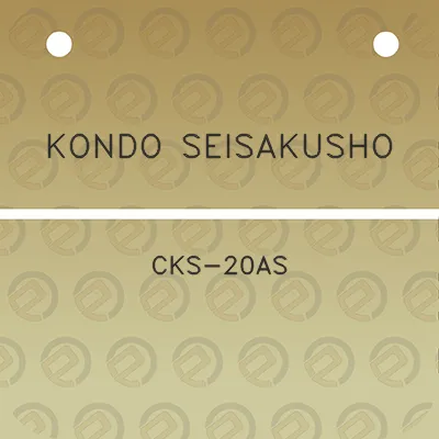 kondo-seisakusho-cks-20as