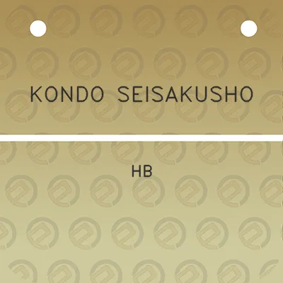 kondo-seisakusho-hb