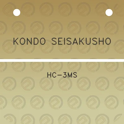 kondo-seisakusho-hc-3ms