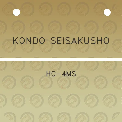 kondo-seisakusho-hc-4ms