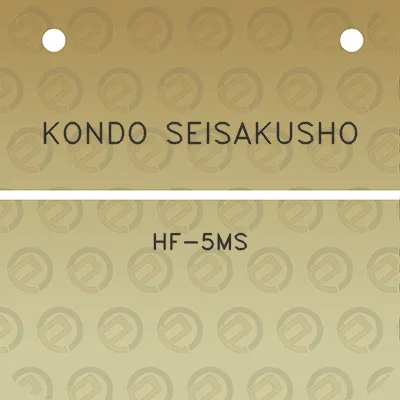 kondo-seisakusho-hf-5ms