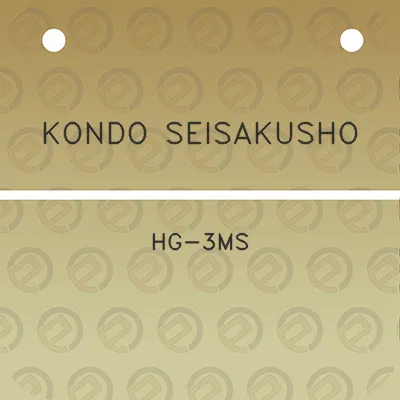 kondo-seisakusho-hg-3ms