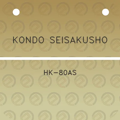 kondo-seisakusho-hk-80as