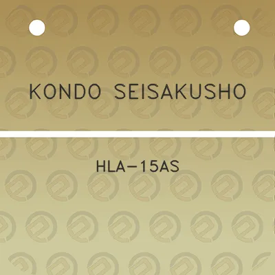 kondo-seisakusho-hla-15as