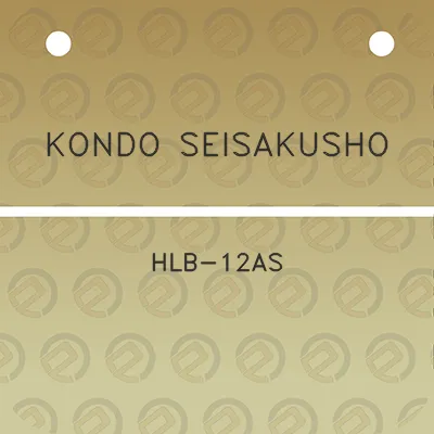 kondo-seisakusho-hlb-12as