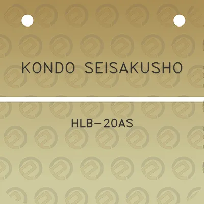 kondo-seisakusho-hlb-20as