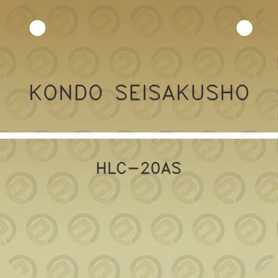 kondo-seisakusho-hlc-20as