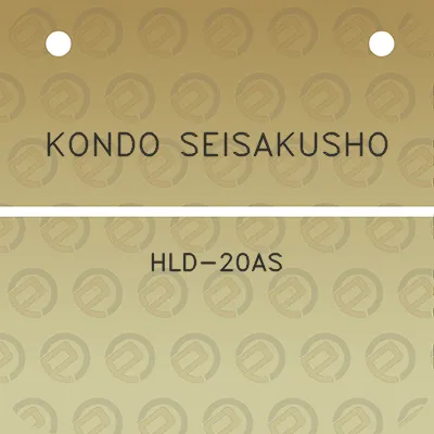 kondo-seisakusho-hld-20as