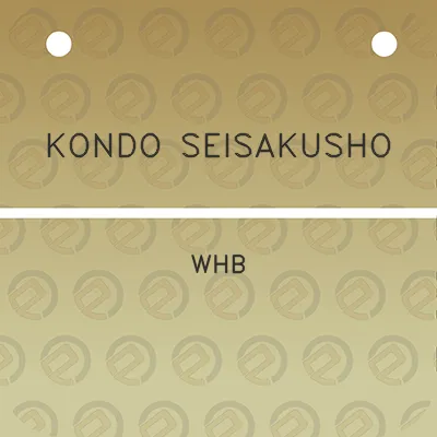 kondo-seisakusho-whb