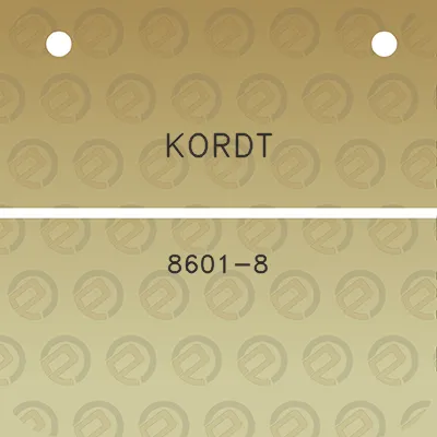 kordt-8601-8