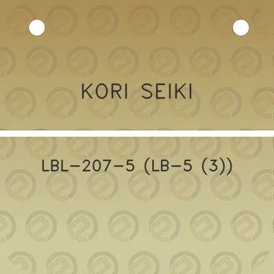 kori-seiki-lbl-207-5-lb-5-3