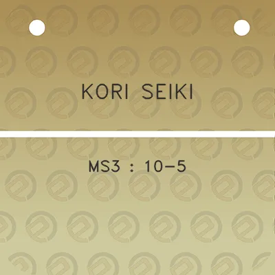 kori-seiki-ms3-10-5