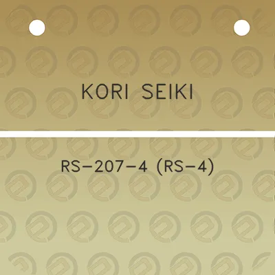 kori-seiki-rs-207-4-rs-4