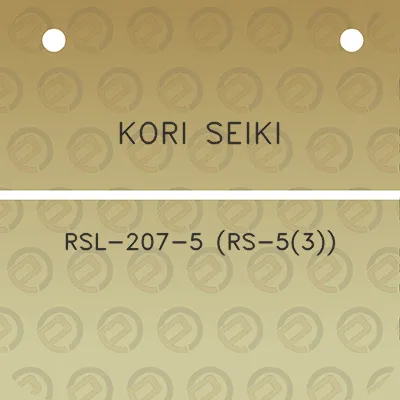 kori-seiki-rsl-207-5-rs-53