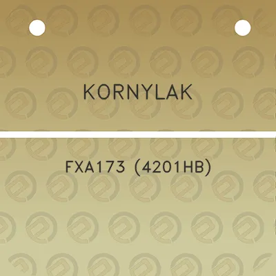 kornylak-fxa173-4201hb