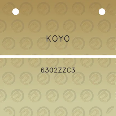 koyo-6302zzc3