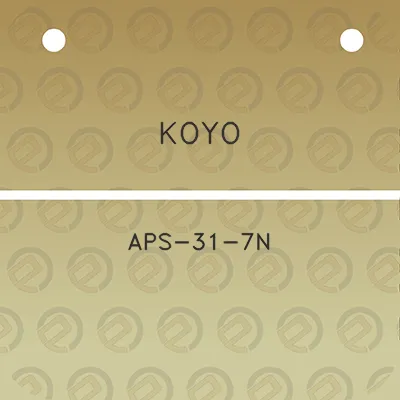 koyo-aps-31-7n