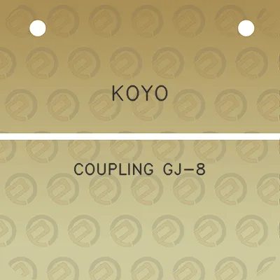 koyo-coupling-gj-8