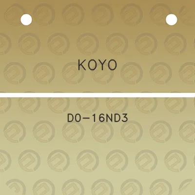 koyo-d0-16nd3