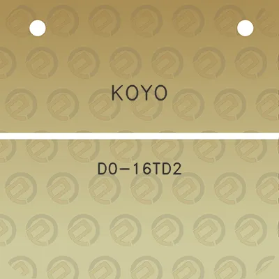 koyo-d0-16td2