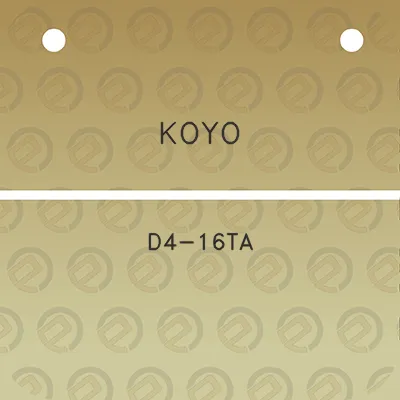 koyo-d4-16ta