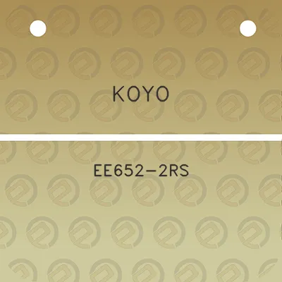 koyo-ee652-2rs