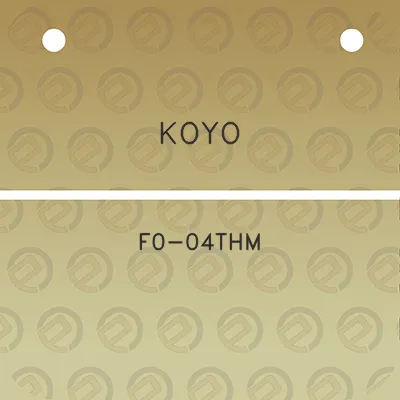 koyo-f0-04thm