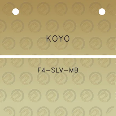 koyo-f4-slv-mb