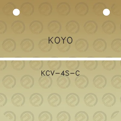 koyo-kcv-4s-c