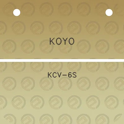 koyo-kcv-6s