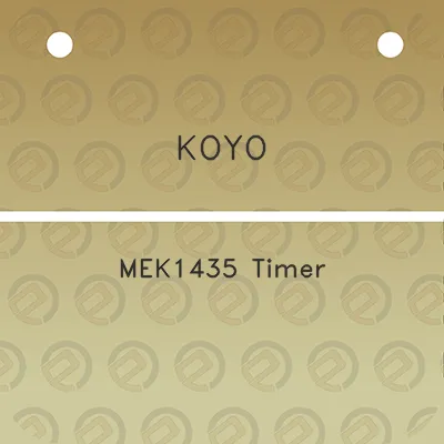 koyo-mek1435-timer