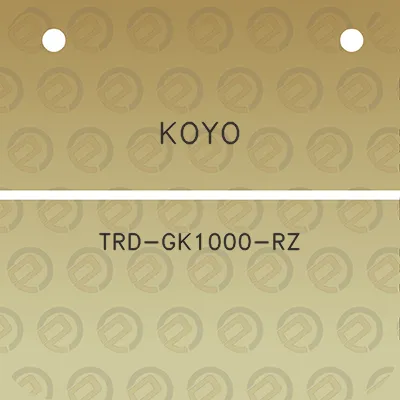 koyo-trd-gk1000-rz