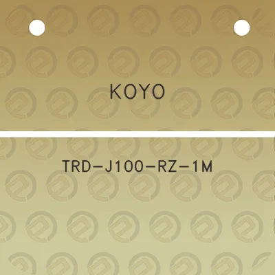 koyo-trd-j100-rz-1m