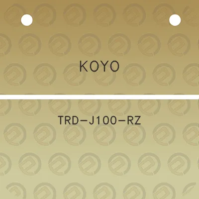 koyo-trd-j100-rz